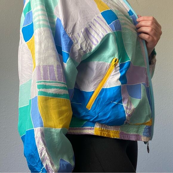 IXSPA by Jamie Sadock Vintage Silk Full Zip Lightweight Jacket Size Medium - Picture 5 of 8